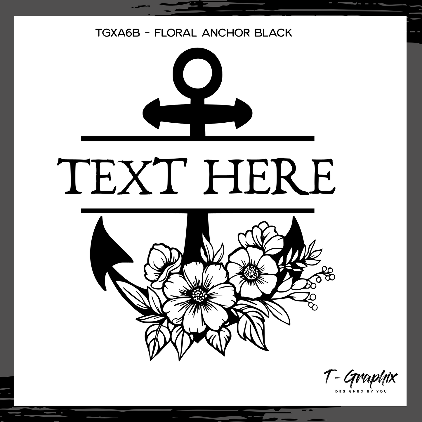 Customizable Floral Anchor